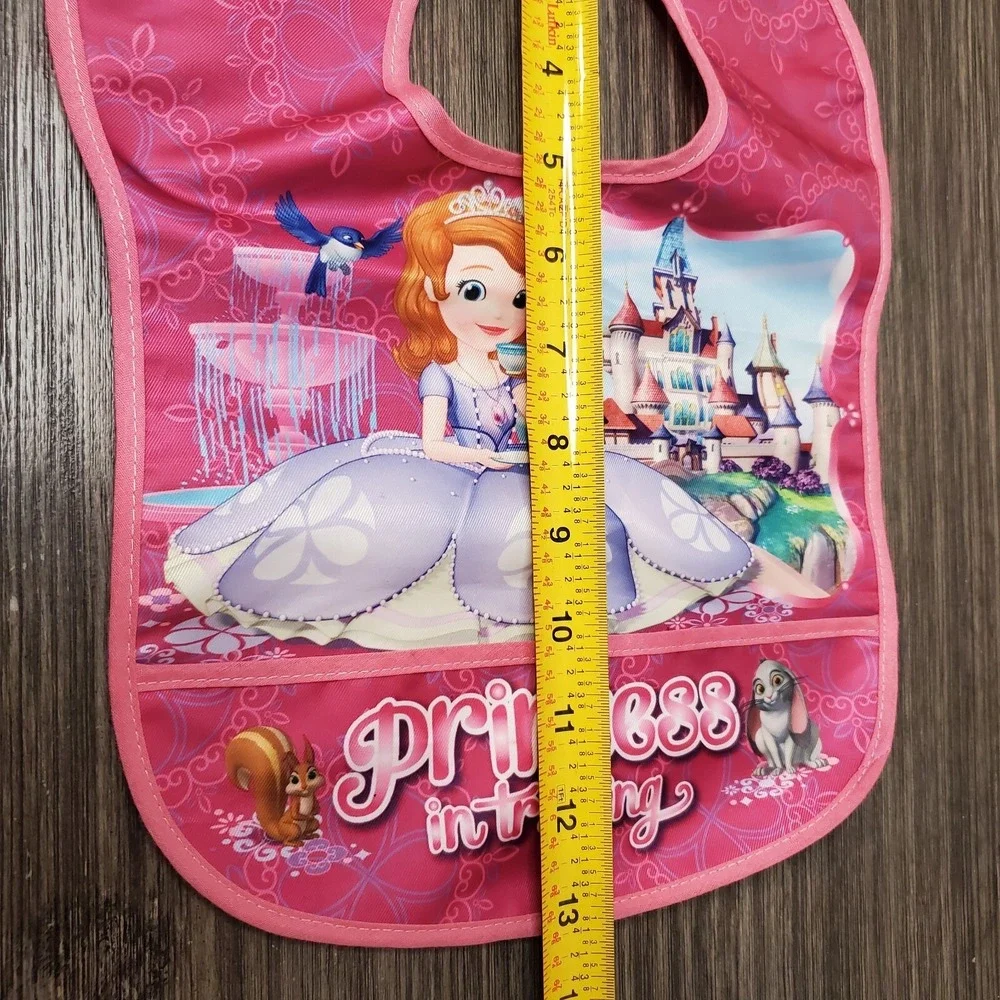 Disney Baby SOFIA THE FIRST Water Resistant Feeding Toddler Bib W/ Pocket Catch